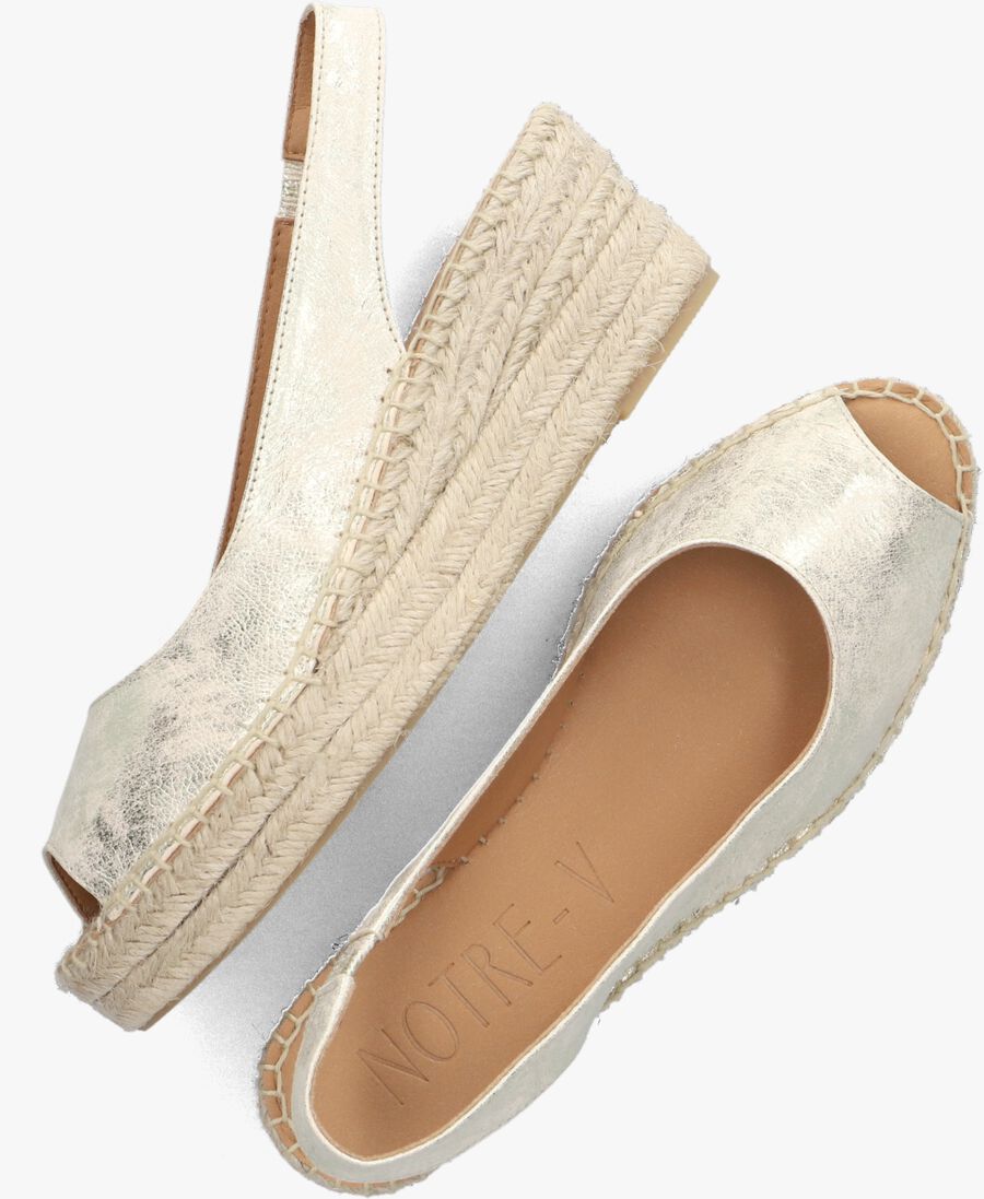 NOTRE-V gouden notre-v espadrilles beli23