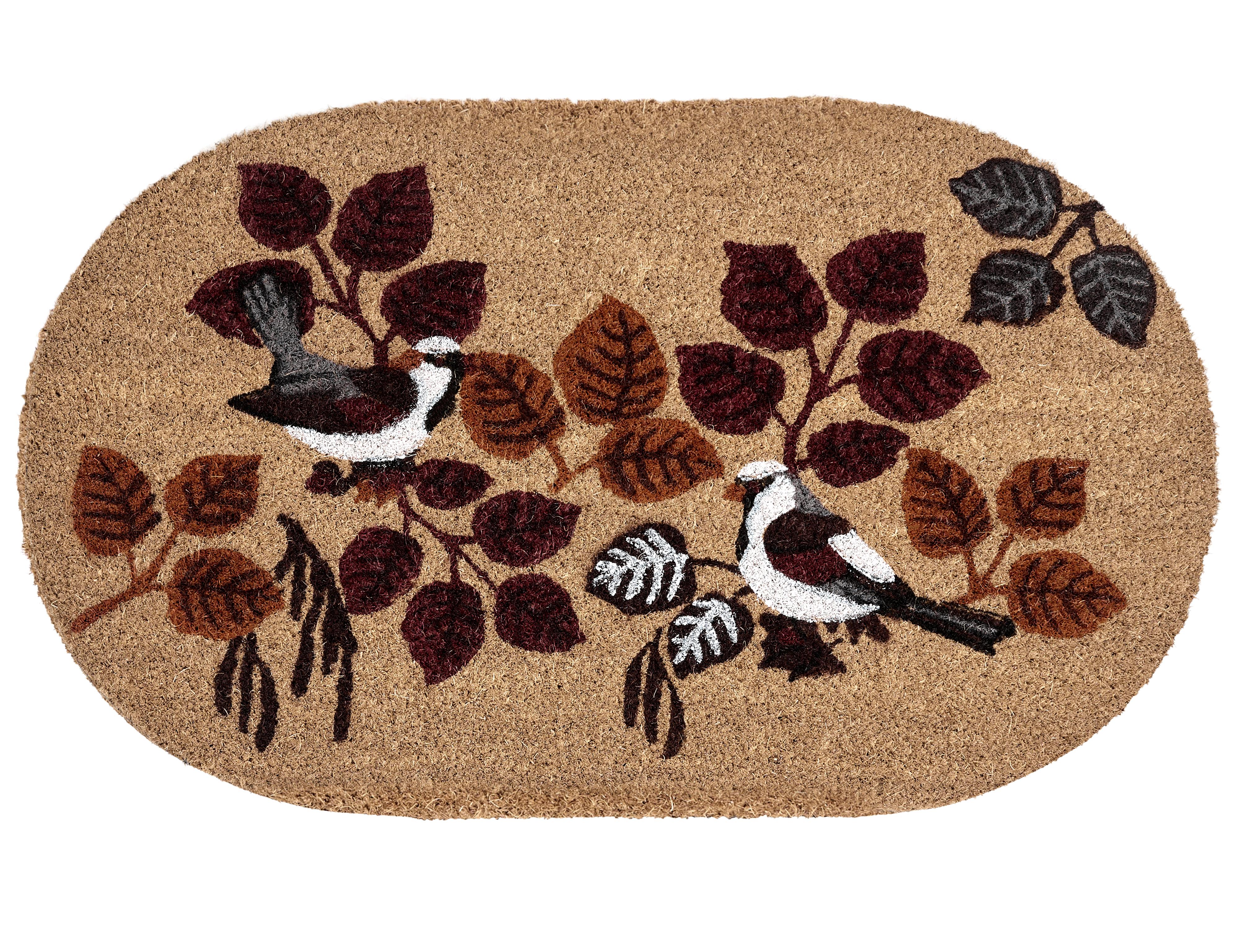 Deurmat TOOLIK Natuurlijk 50 x 80 cm Vogel Kokos