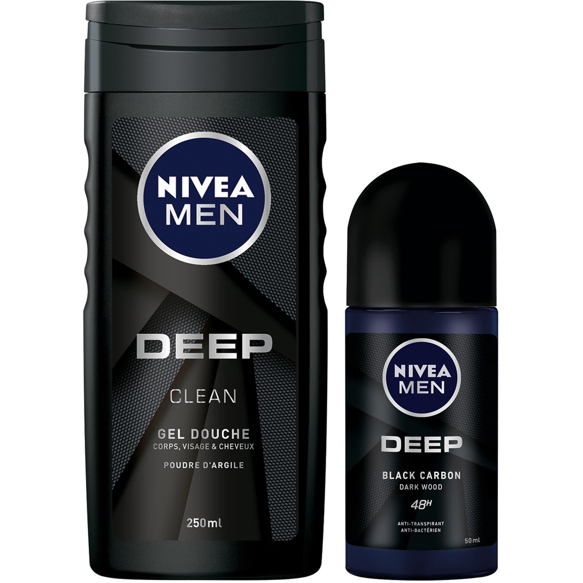 Gel douche 3-en-1 & déodorant bille - Homme