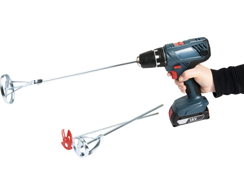 Roerstaaf verf- en lakmengerset zilver 8 mm x 42,5 cm 3-delig