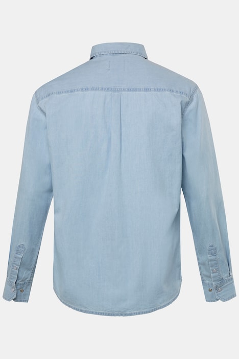 JP 1880 Jeanshemd, Langarm, Kentkragen, Modern Fit, bis 8 XL