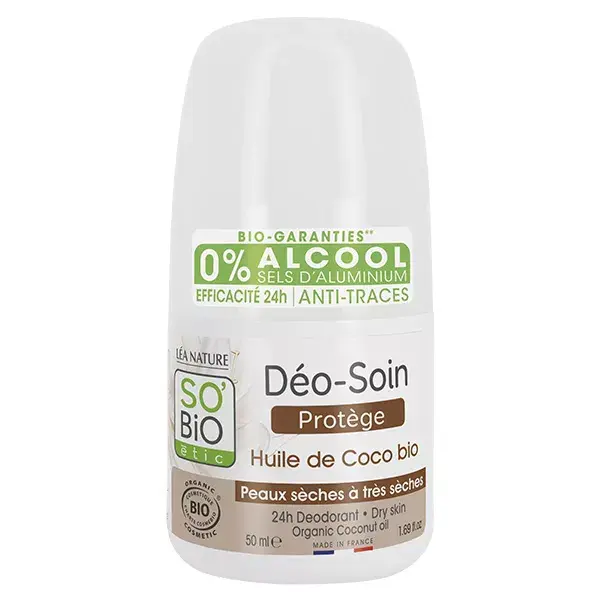 Desodorante So'Bio Étic Care Protection com Óleo de Coco Orgânico 50ml