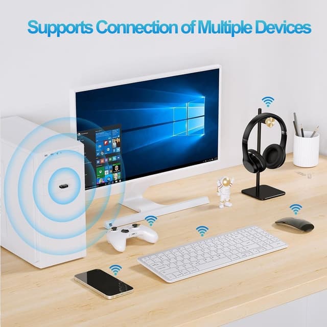 NÖRDIC USB-A Bluetooth 5.4 dongle Bluetooth USB-adapter BT ver 5.4