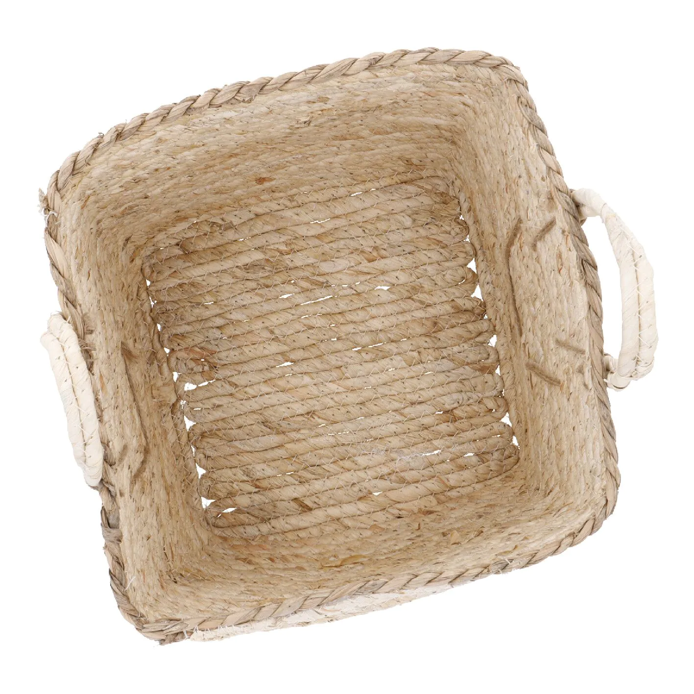 Dekokorb mit Henkel, eckig, 23 x 22 cm