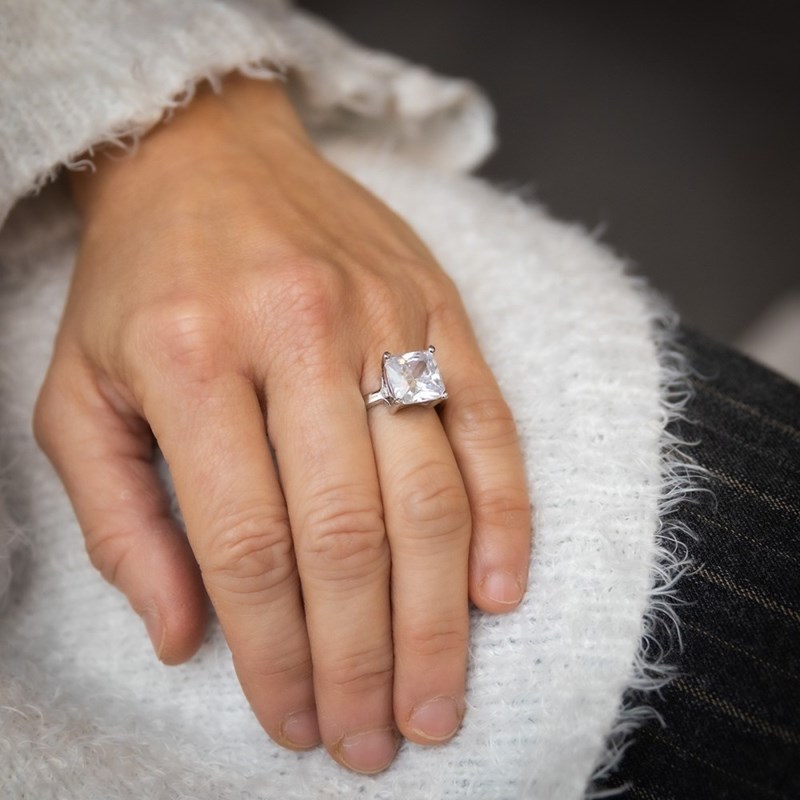 Bague Femme Rhodium CAELI