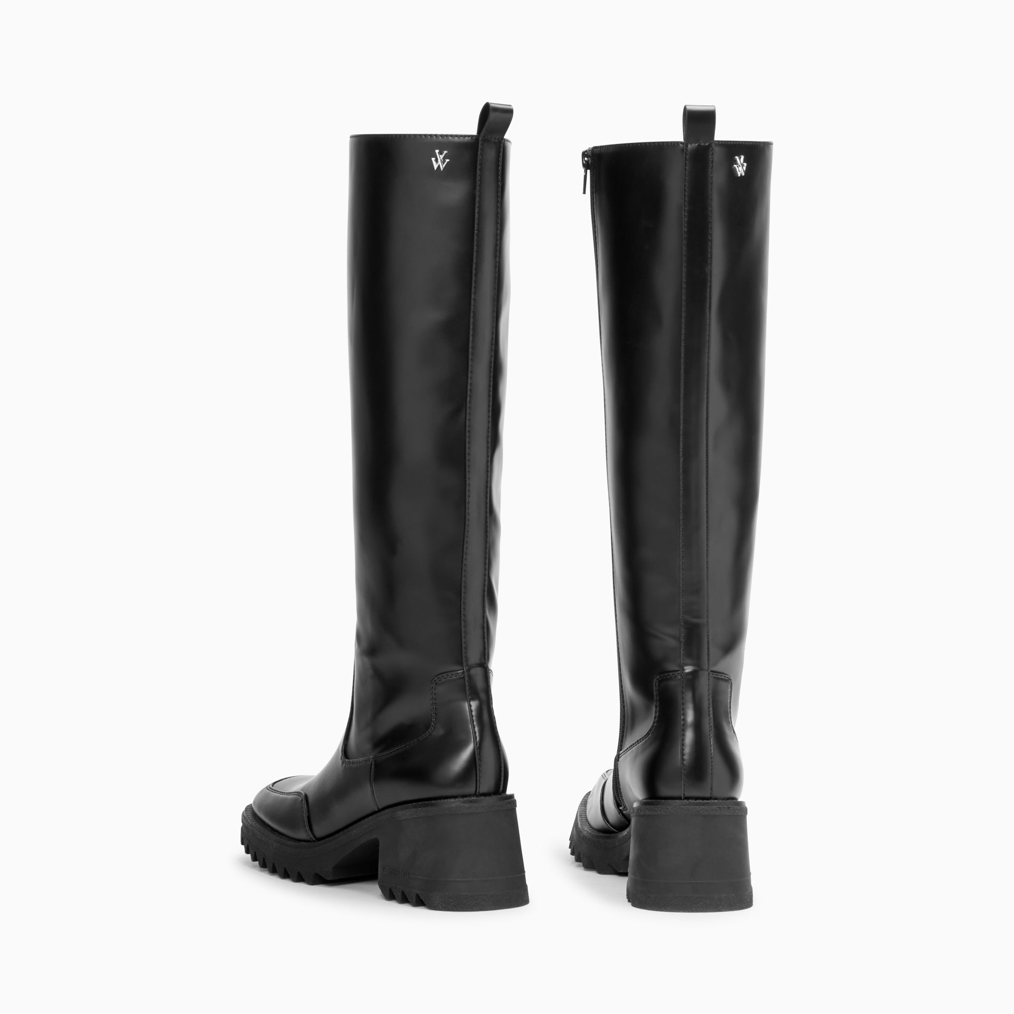 Bottes, Cuissardes-Bottes de pluie Solaine noires à talon cranté