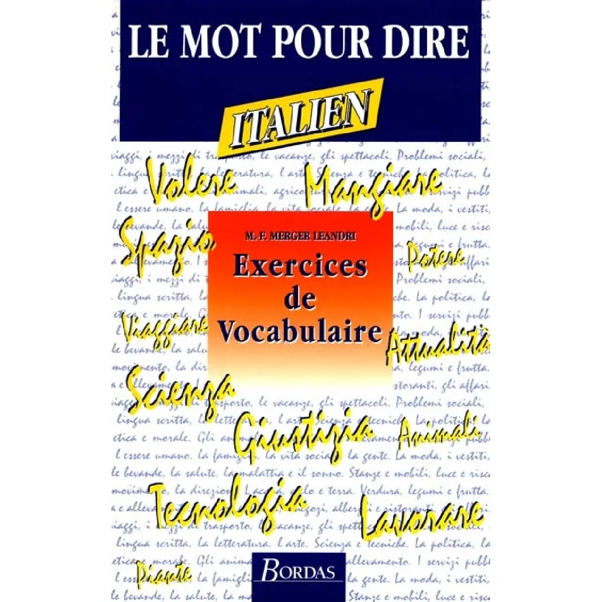 Exercices de vocabulaire : italien · Occasion