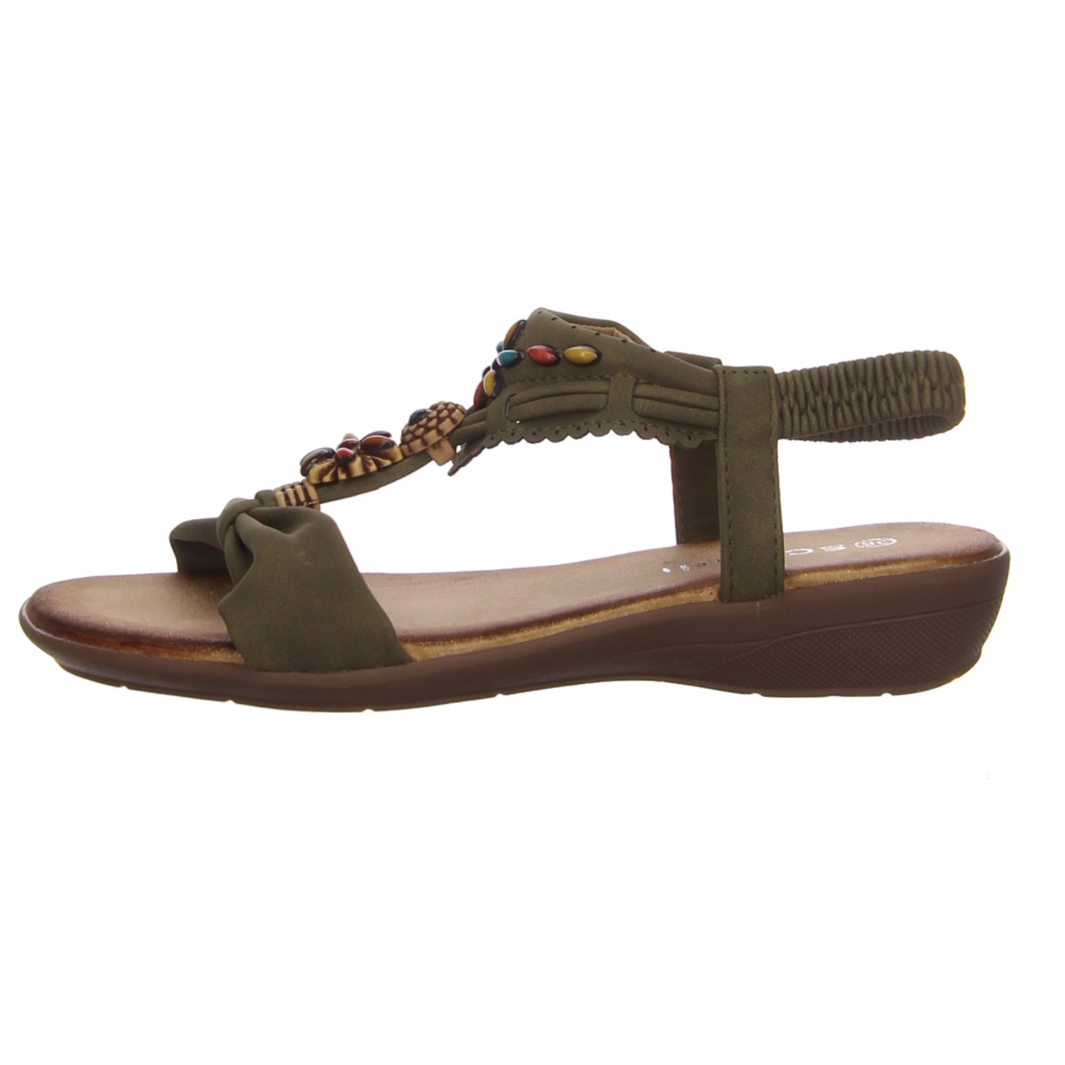 Scandi Sandaletten khaki grün