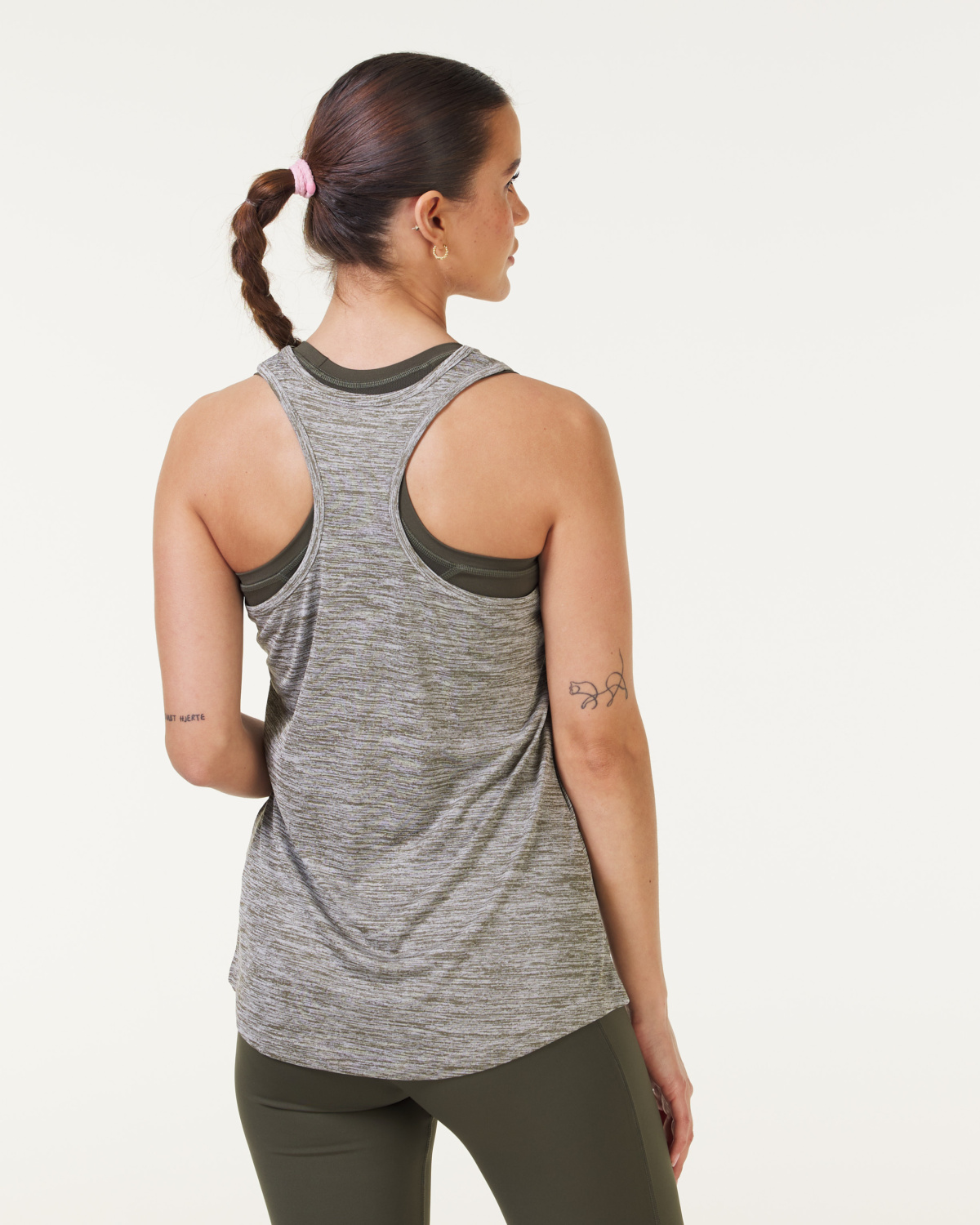 LEVITY Elemental Melange Tank Green Olive Melange