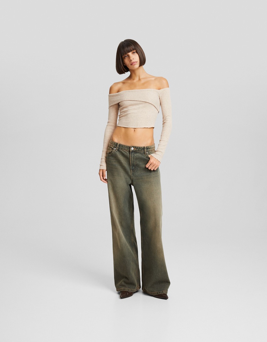 calças jeans largas