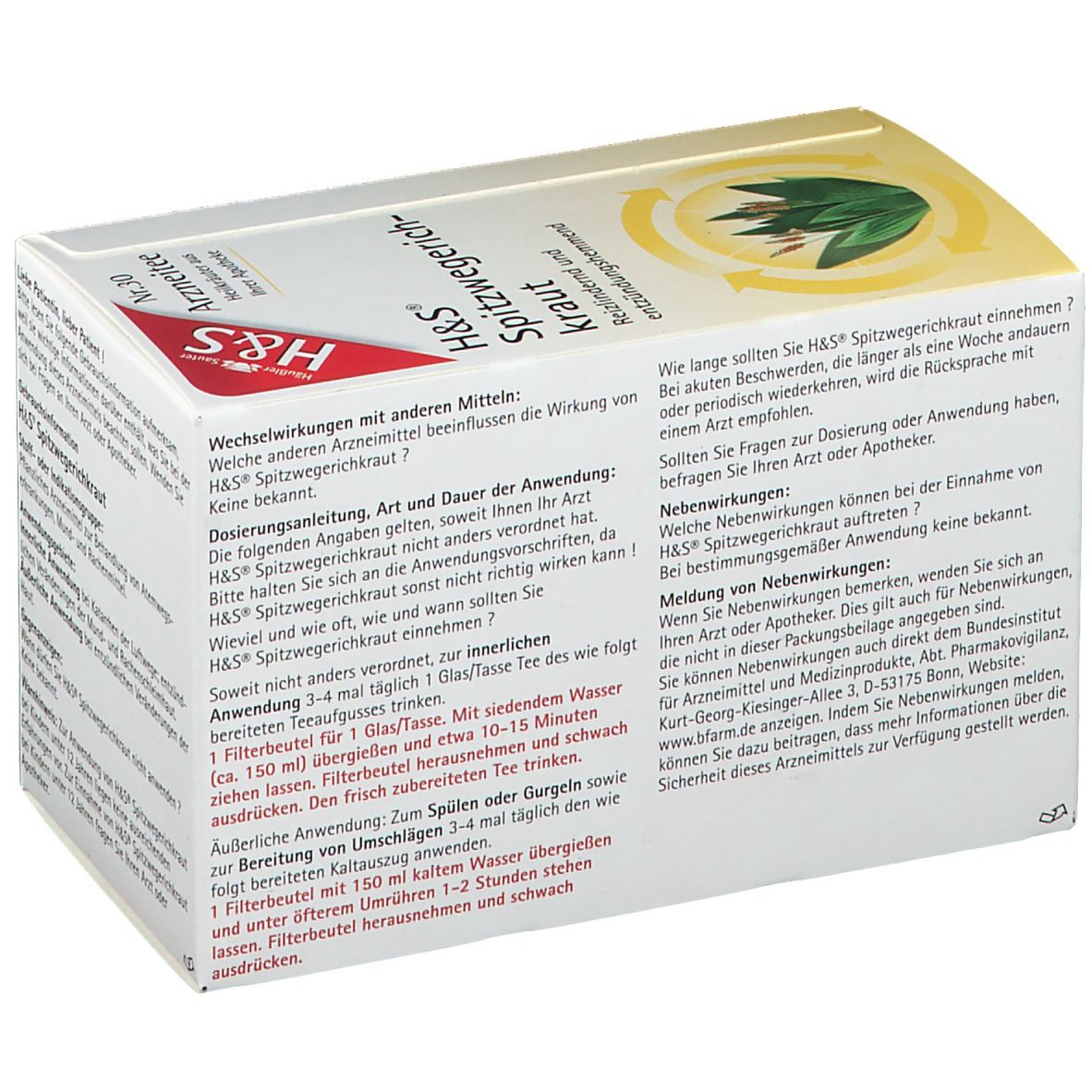 H&S Spitzwegerichkraut Nr. 30