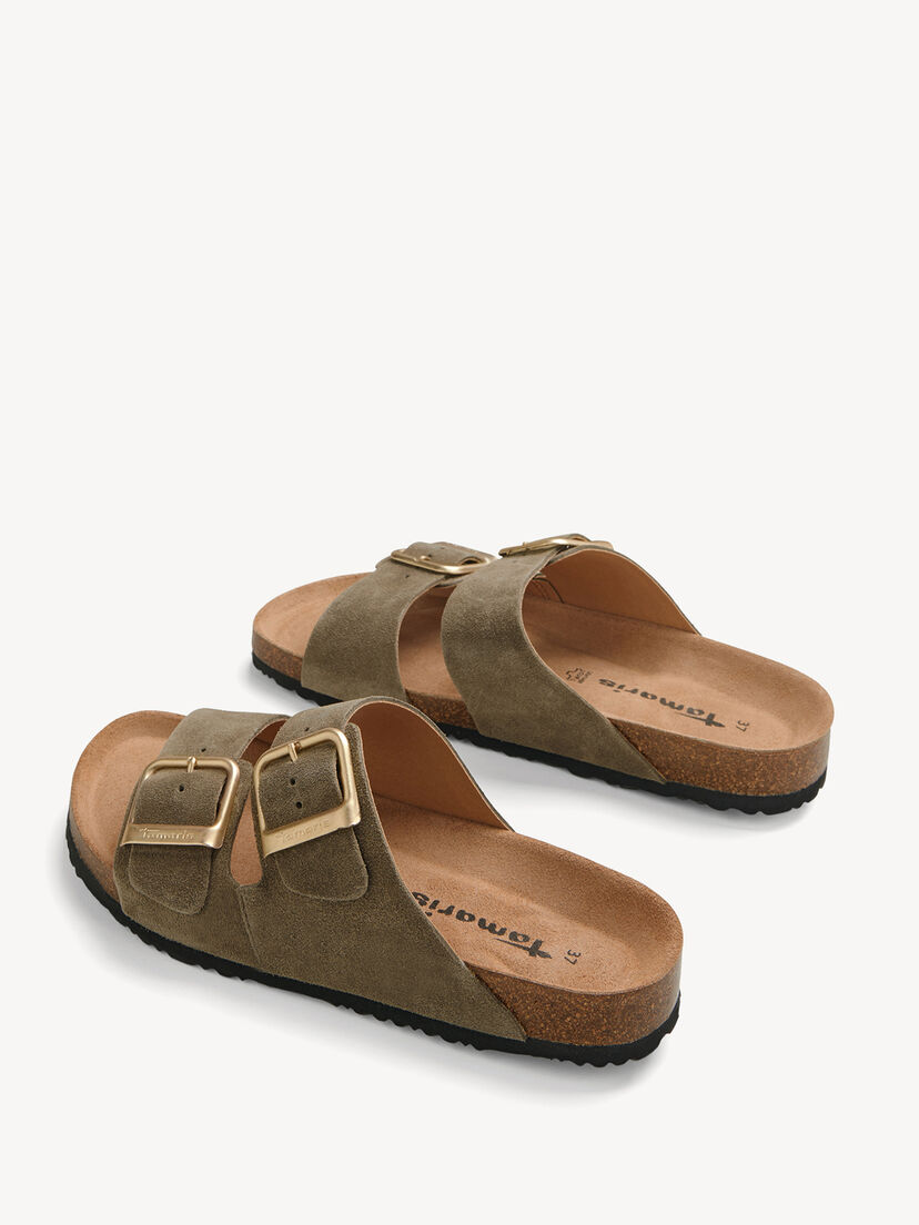 Leren Slipper - groen