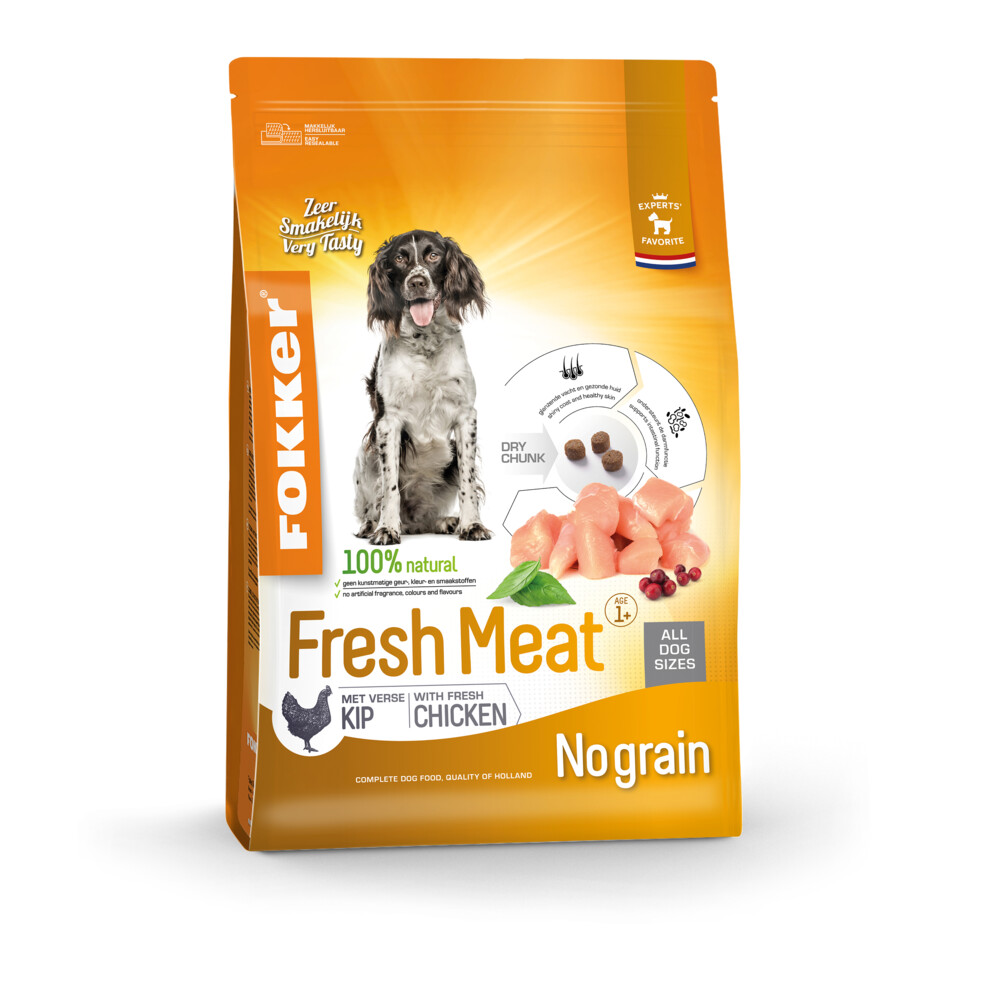 Fokker Fresh Meat Hondenvoer Kip2,5 kg