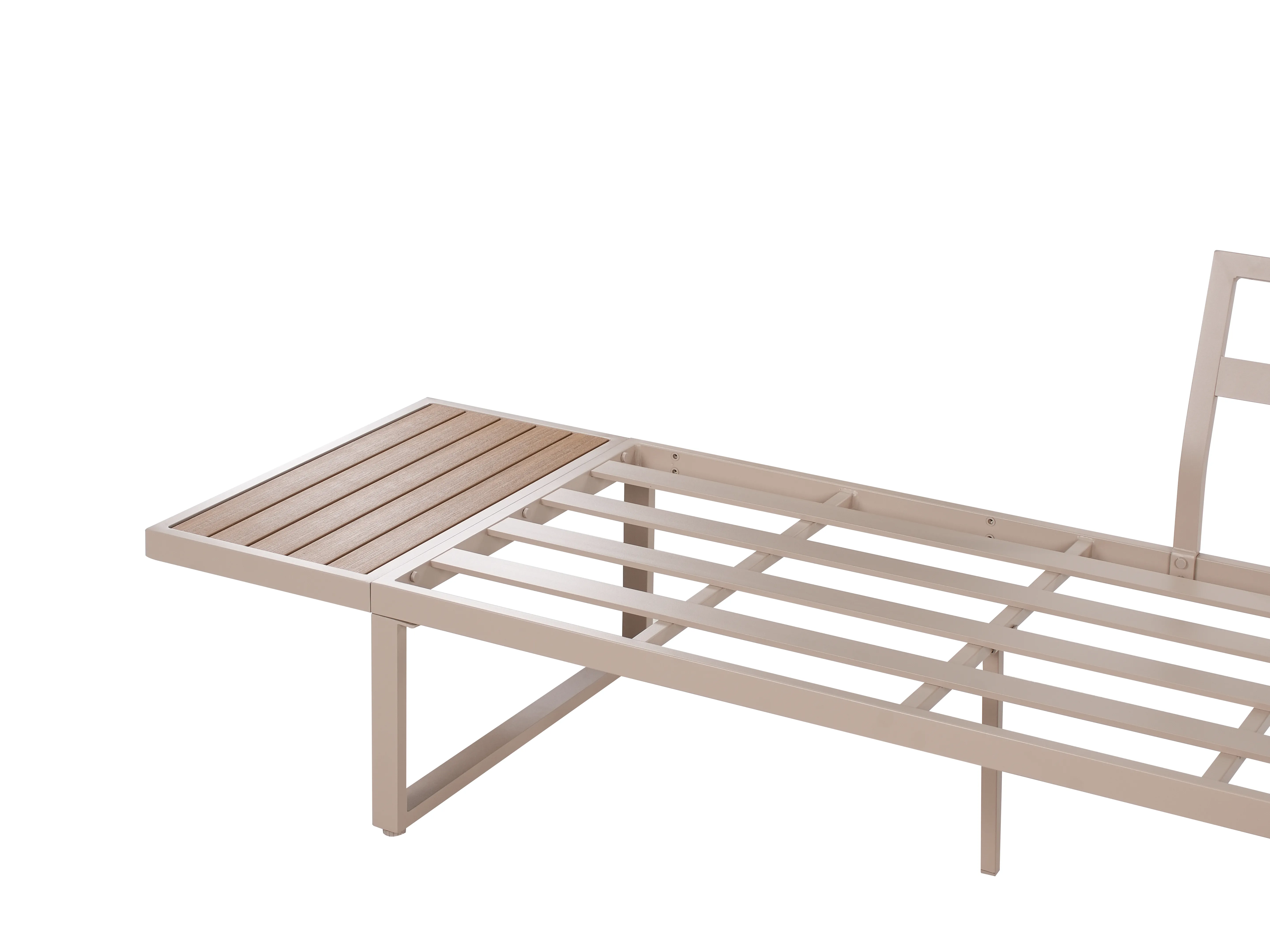 Tuin hoekloungeset met tafel 4-zits PIENZA rechtszijdig modulair Lichtbruin/beige