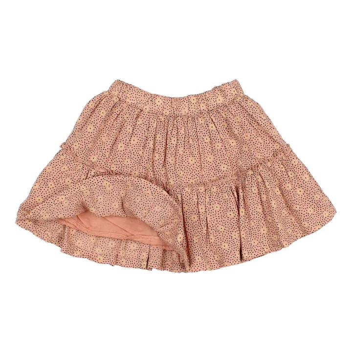 Búho Jupe Fleurie Voile de Coton | Rose