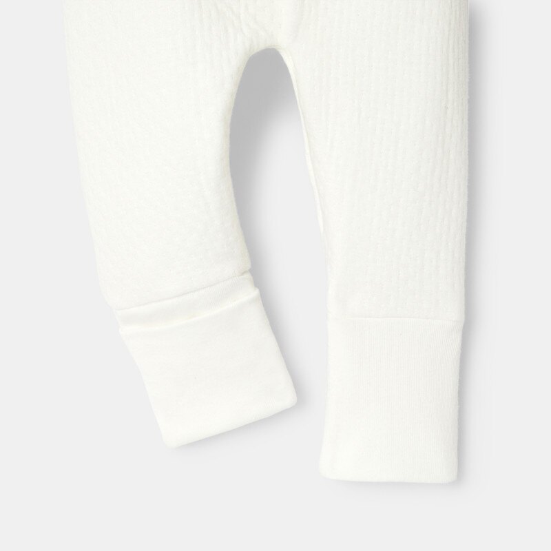 Pyjama sans pied en coton bio blanc naissance Absorba Blanc