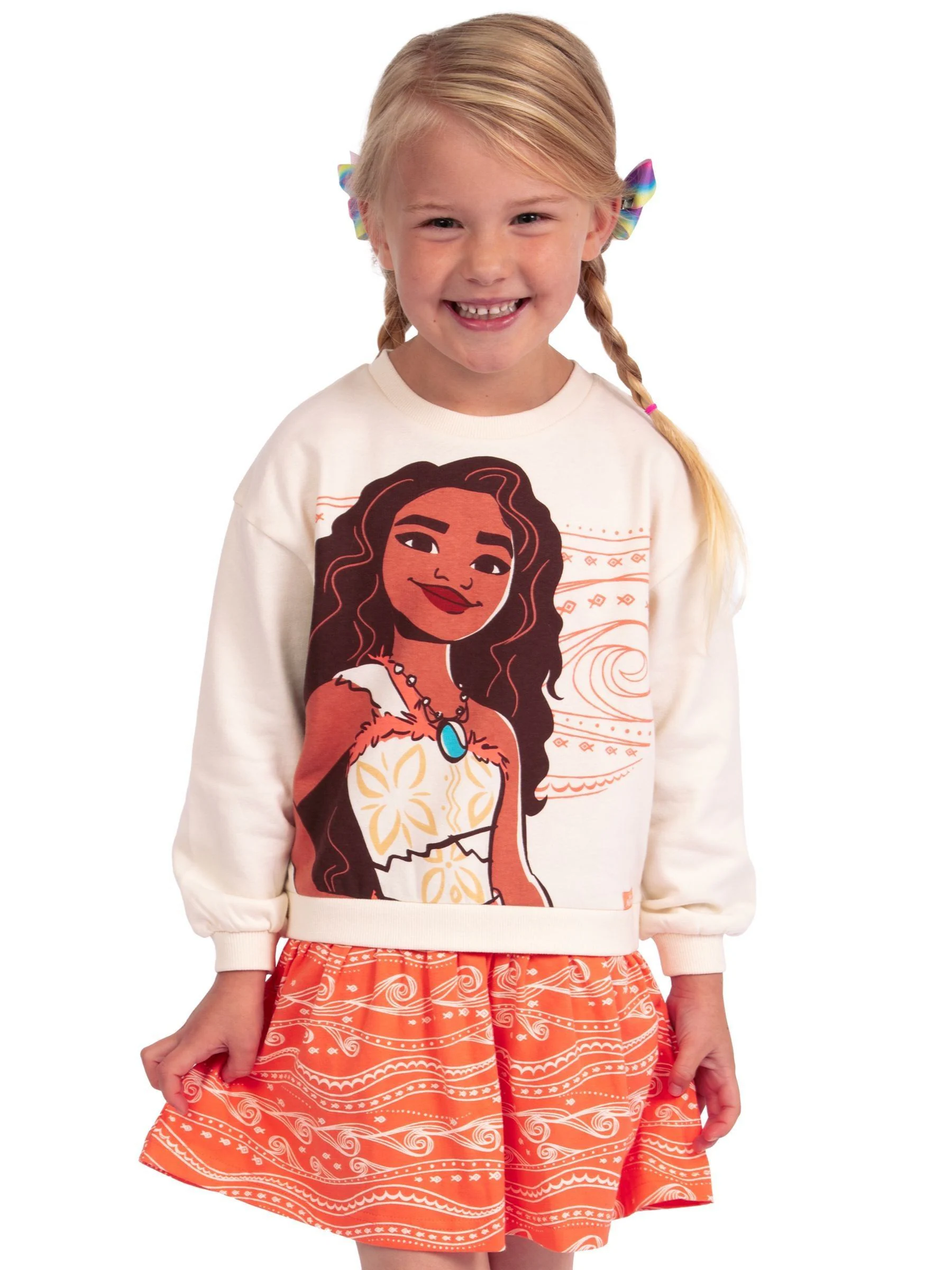 Character Disney Moana 2 Sweatshirt 100% Cotton Dress