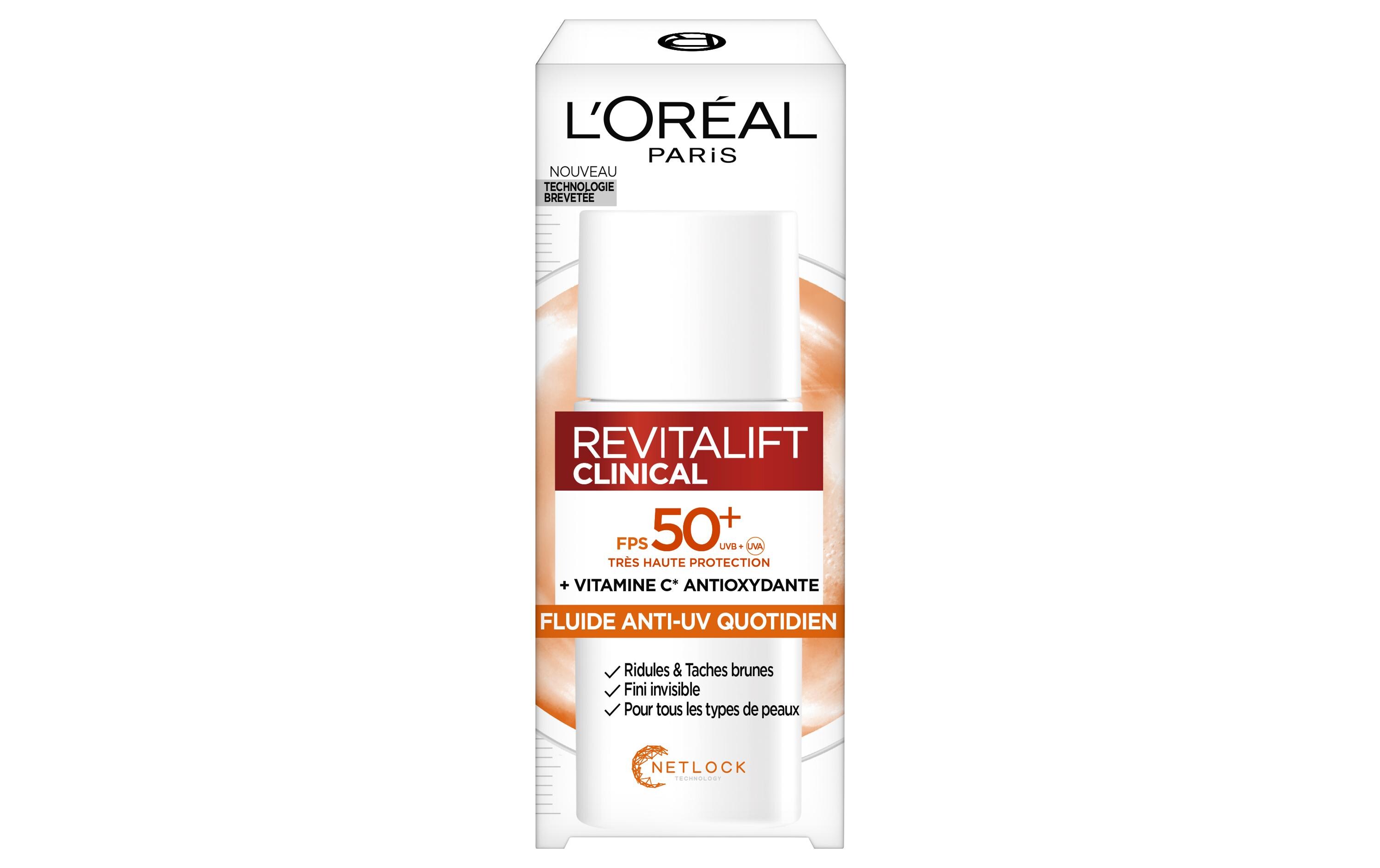 Gesichtspflege Revitalift Clinical Vitamin C 50 mlTägliches Anti-UV Fluid LSF 50+