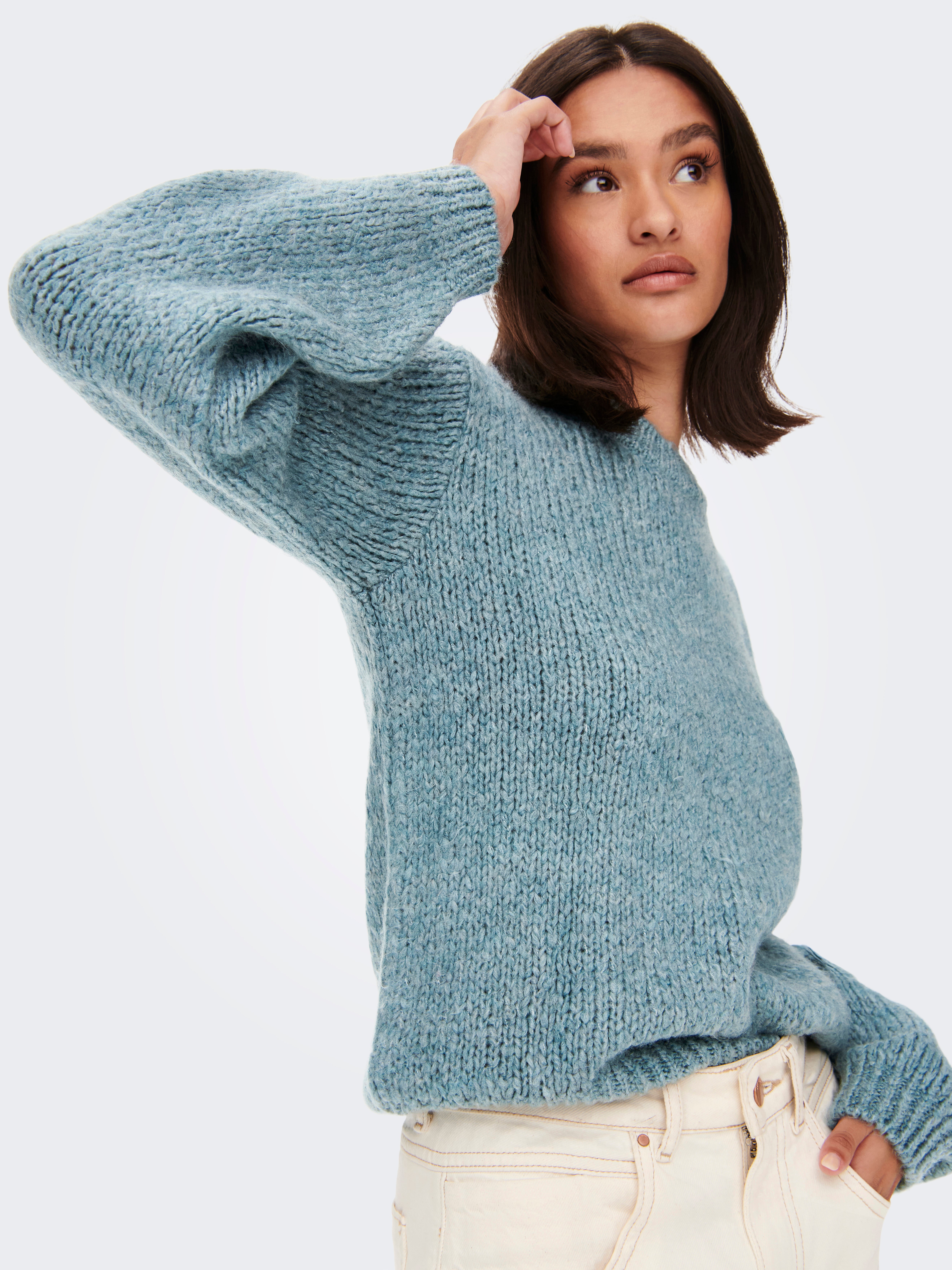 JDYDINEA Strickpullover Smoke Blue