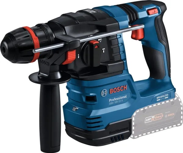 GBH 18V-22 X batteridrevet borehammer med ONECHUCK