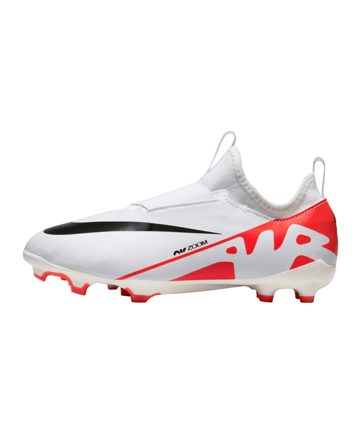 Nike Jr Air Zoom Mercurial Vapor XV Academy FG/MG Ready Kids Rot Weiss Schwarz F600