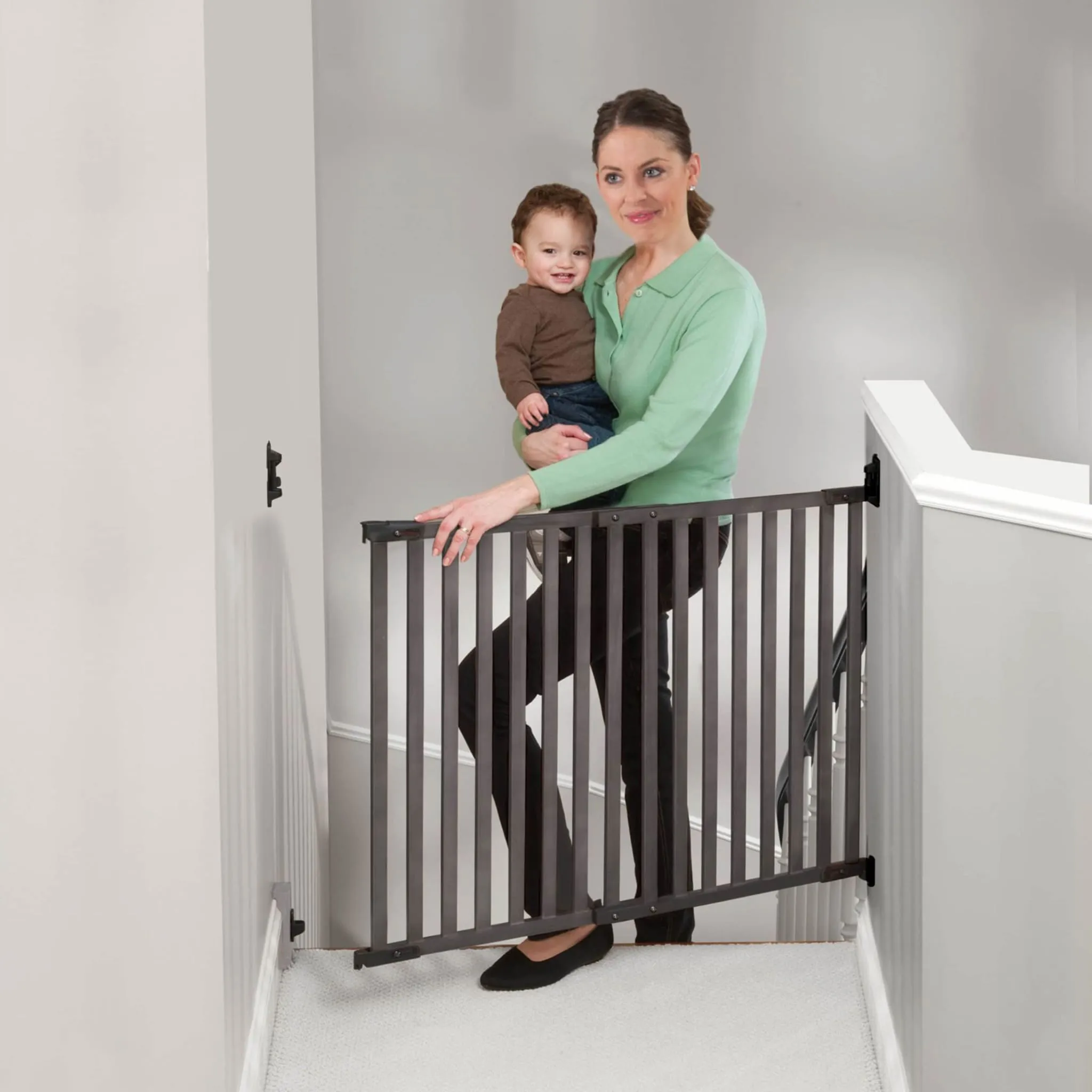 Kidco Barrière Angle Mount Bambou - Gris