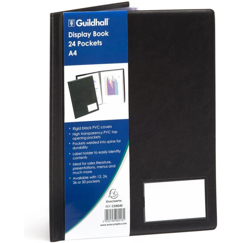 Protège-documents premium PVC Goldline® 48 vues - A4 - Noir