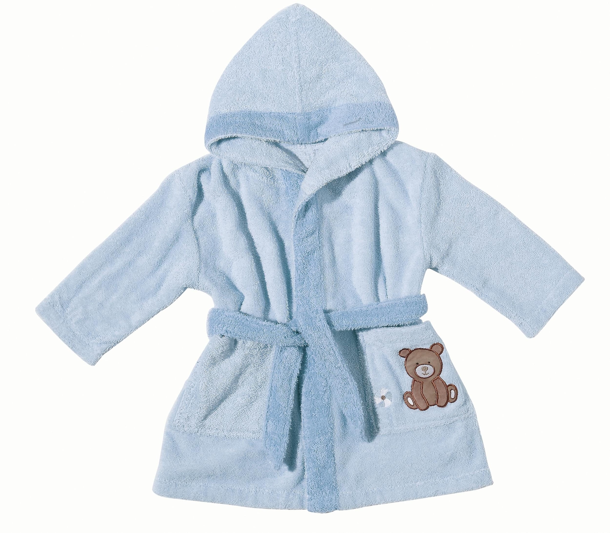 Egeria Babybademantel »Teddy Bear« 1 Stk. mit Kapuze und kleiner Stickerei, Organic Cotton