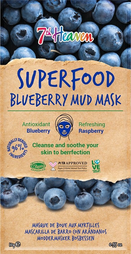 7th Heaven Mud Mask<br>10 g, Superfood Bluberry