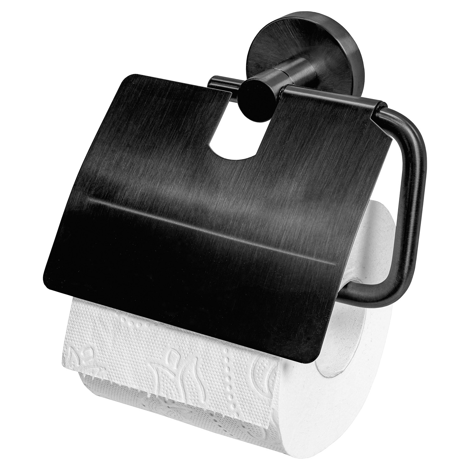 Haceka Kosmos toiletrolhouder met klep grafiet