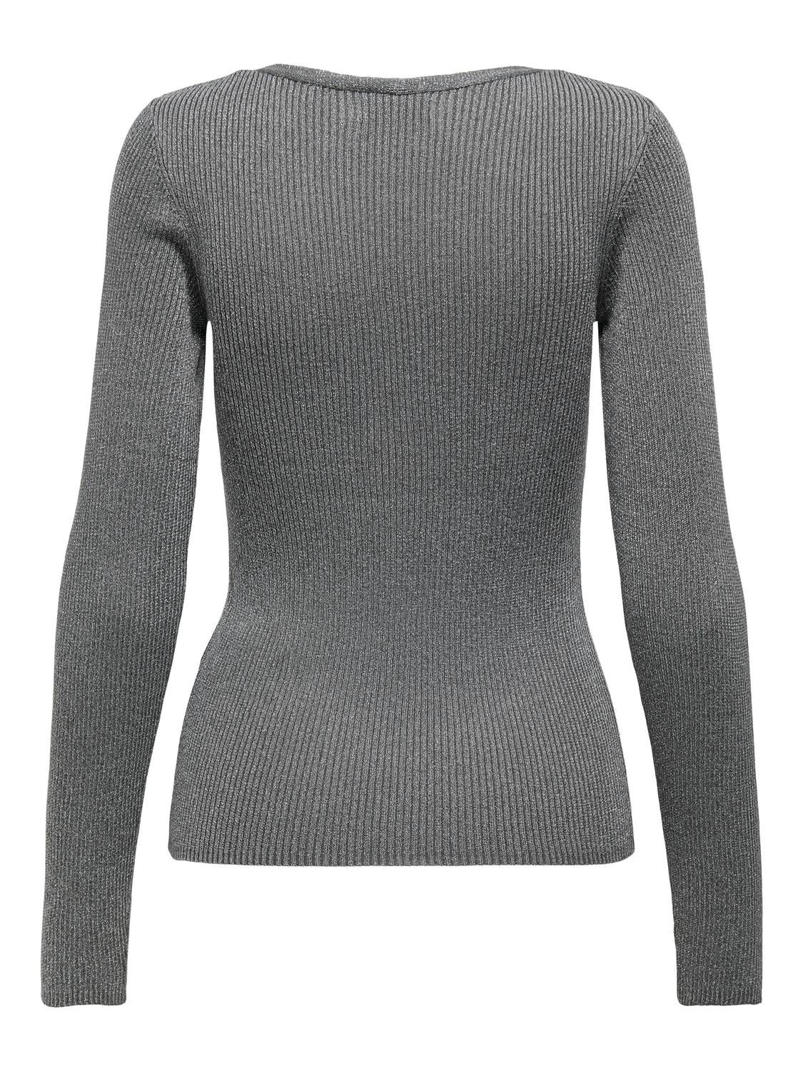 JDYBODILLA Strickpullover Gunmetal