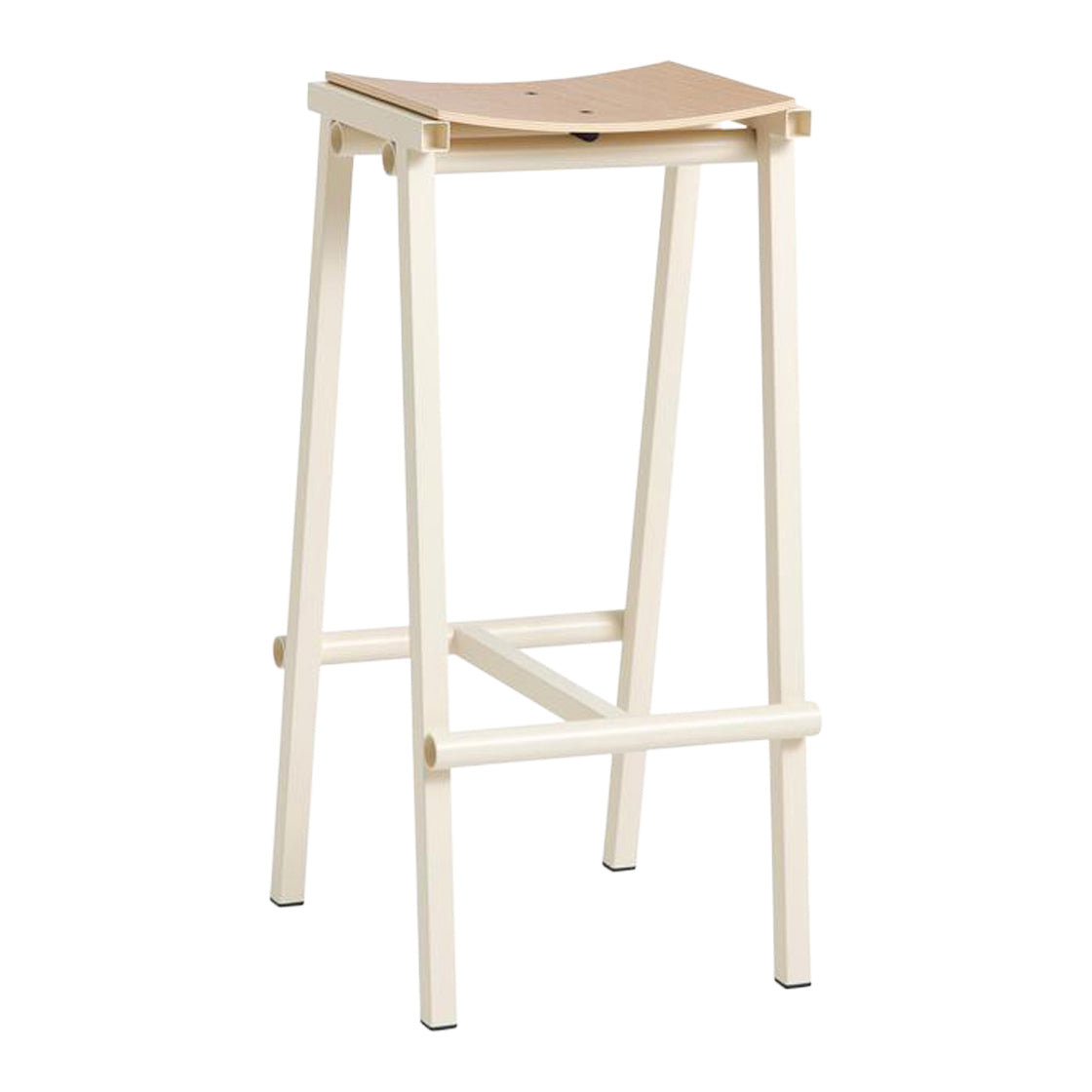 HAY Taburete 8 Barkruk High H 75 cm - Eggshell