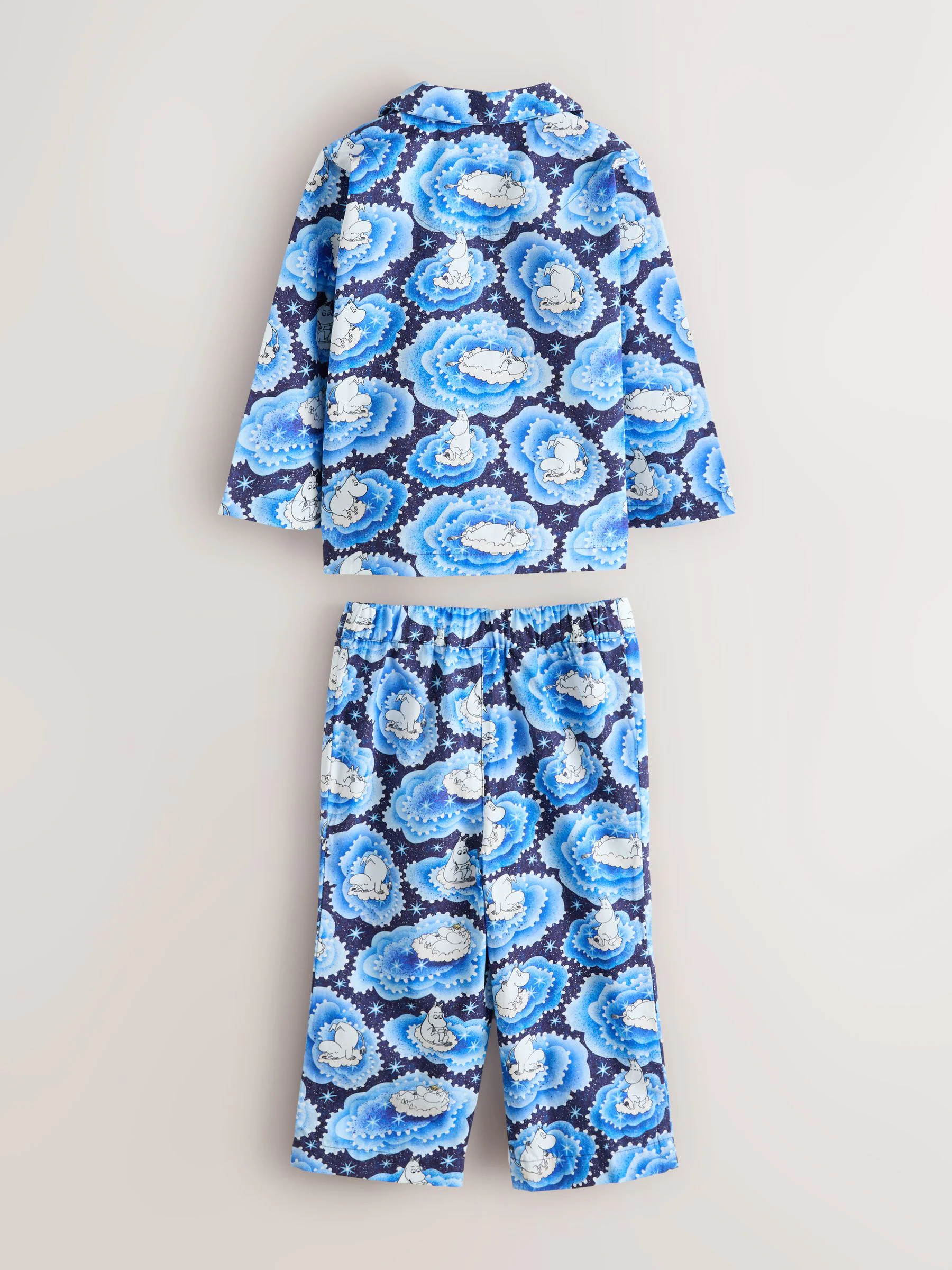 Marineblauw - Cath Kidston Moomins pyjama met knopen