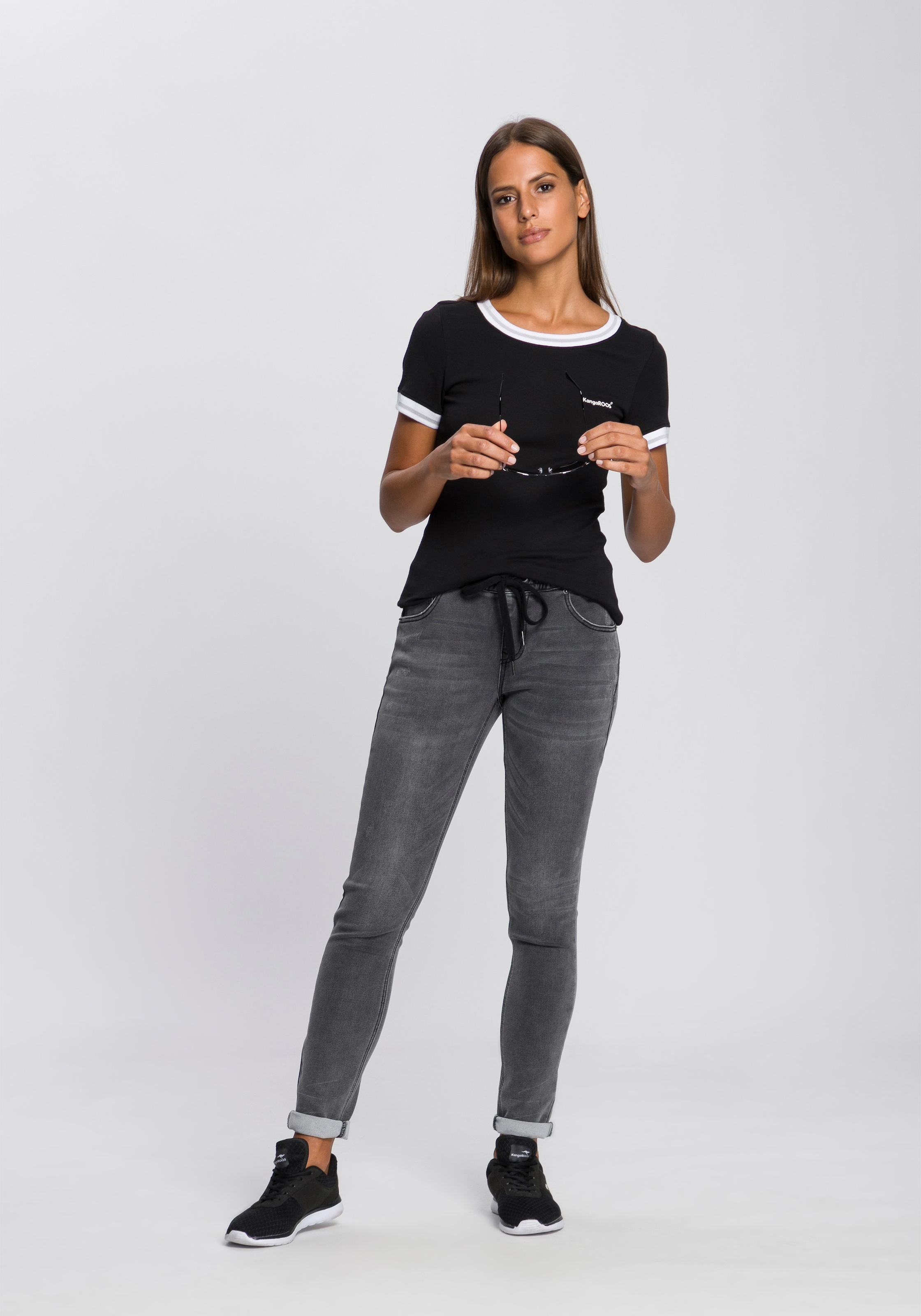 KangaROOS Jogg Pants , entspannte Passform,  weite Beinform