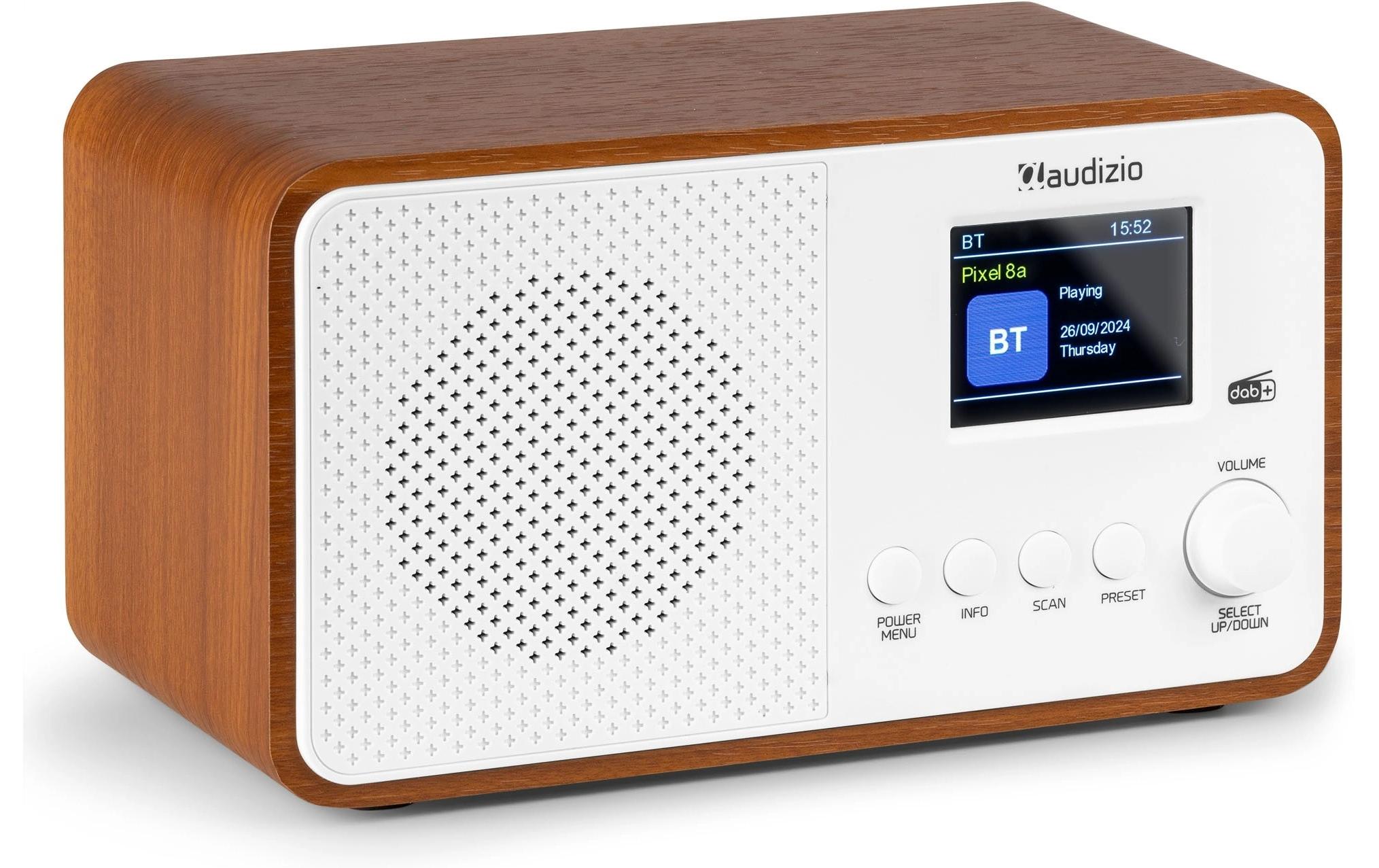 DAB+ Radio Avio WeissDAB+ Radio mit Bluetooth