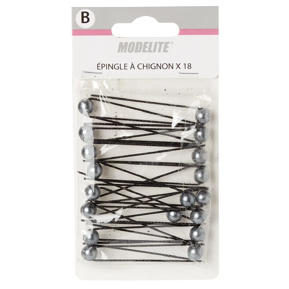Épingle à chignon décor perle x18