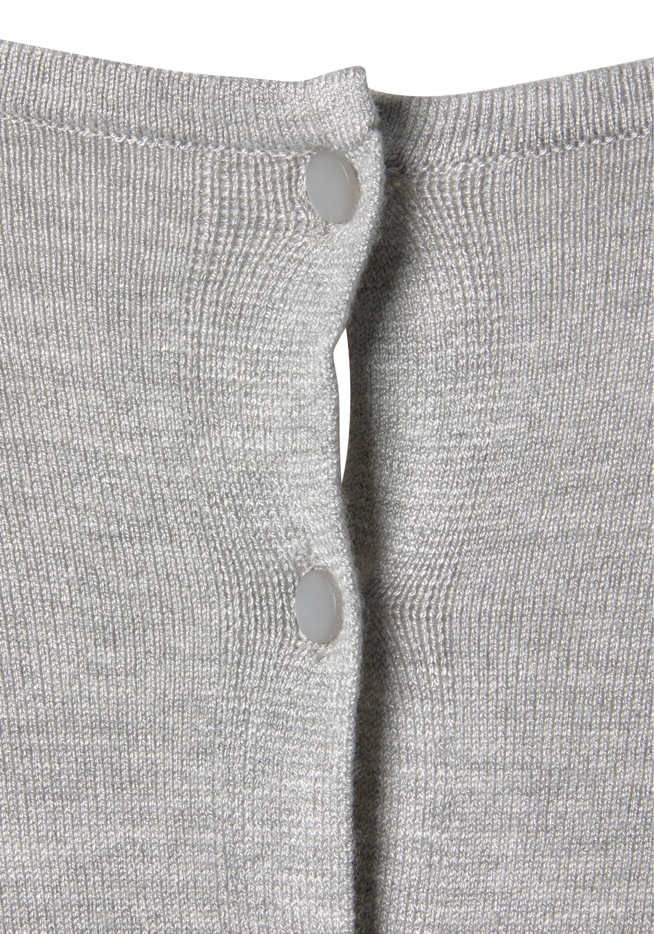 Vivance Kurzarmpullover in grau-meliert