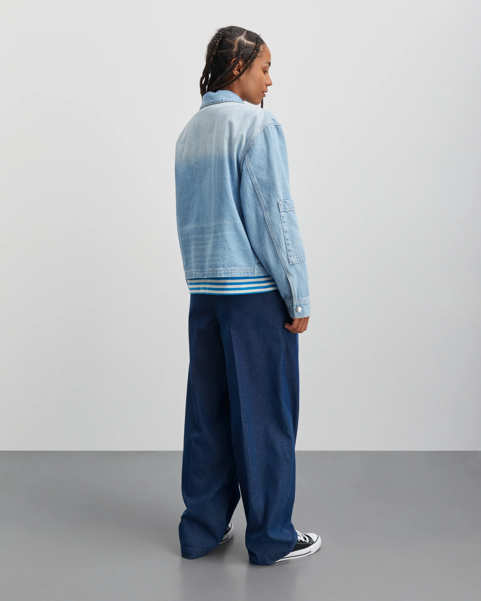 Mads Nørgaard  Bles Soleil denimjakke - Bright Blue Denim
