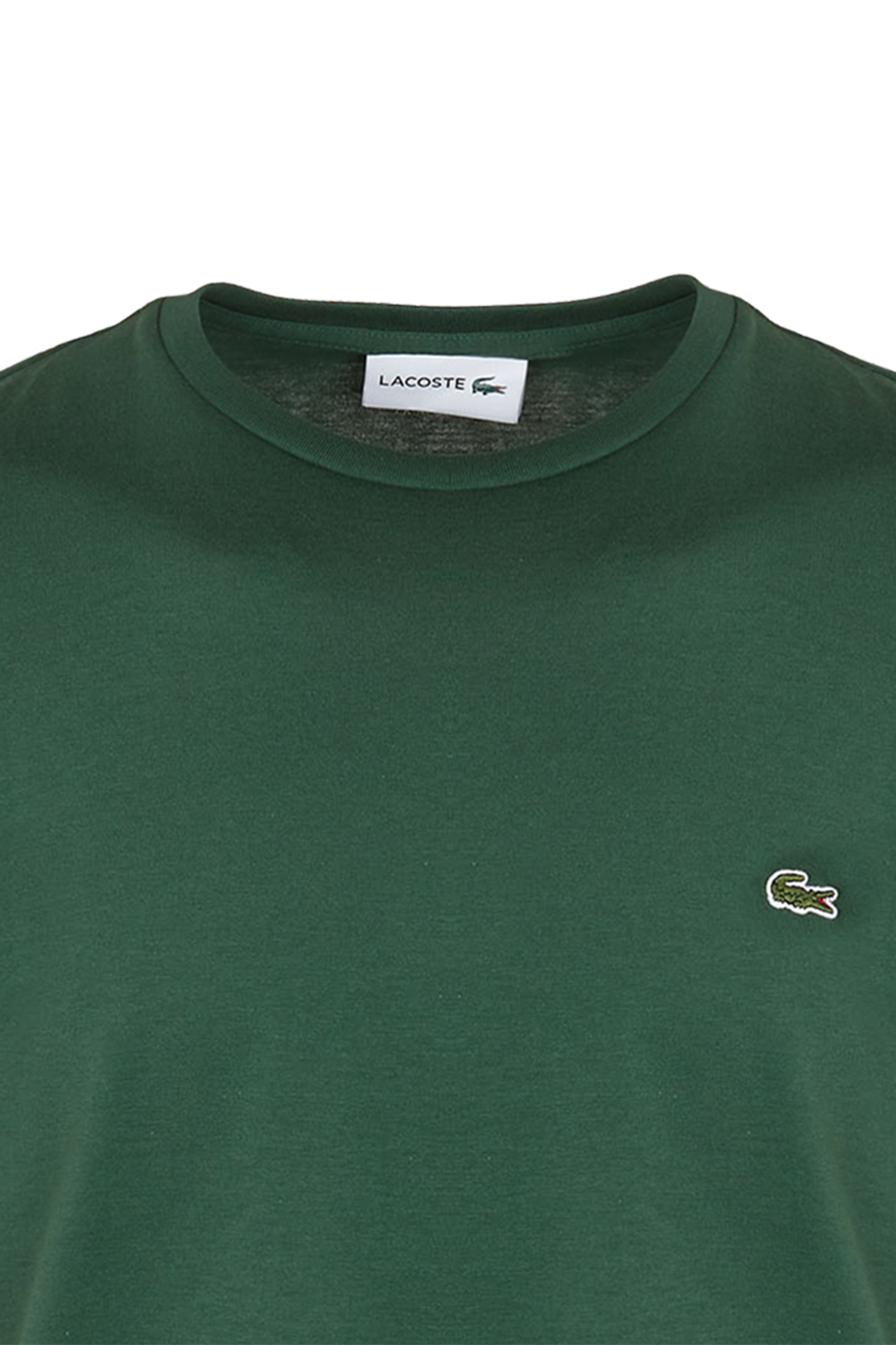 LACOSTE Tee-shirt col rond regular-fit en coton pima  Vert