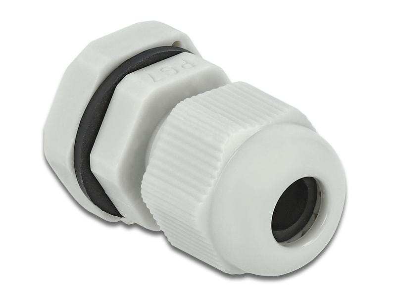 Delock Kabelverschraubung PG7, 15 mm 10 Stück, grau Delock Kabelverschraubung PG7 10 Stück grau