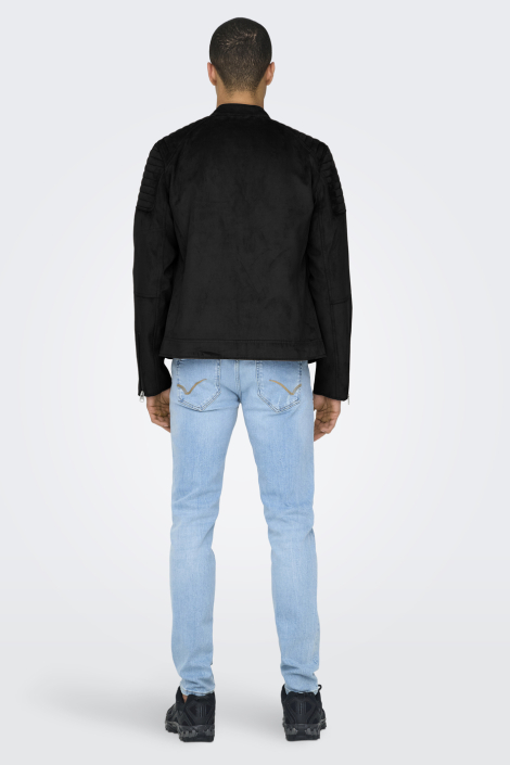 Only & Sons zwarte heren jas
