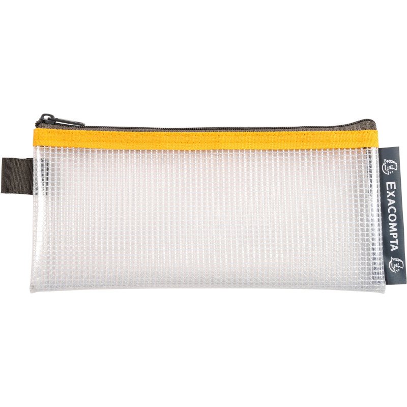 Pochettes de rangement à fermeture éclair 18 x 8 EXACOMPTA couleurs assorties