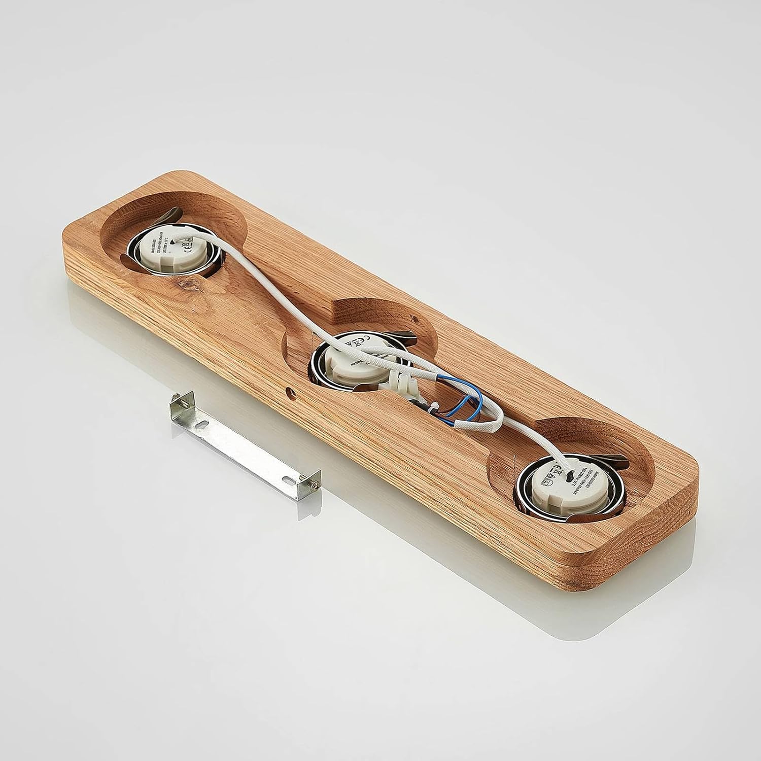 Lindby ,schwenkbar (Modern) aus Holz (3 flammig,) - Deckenleuchte Lampe Wohnzimmerleuchte