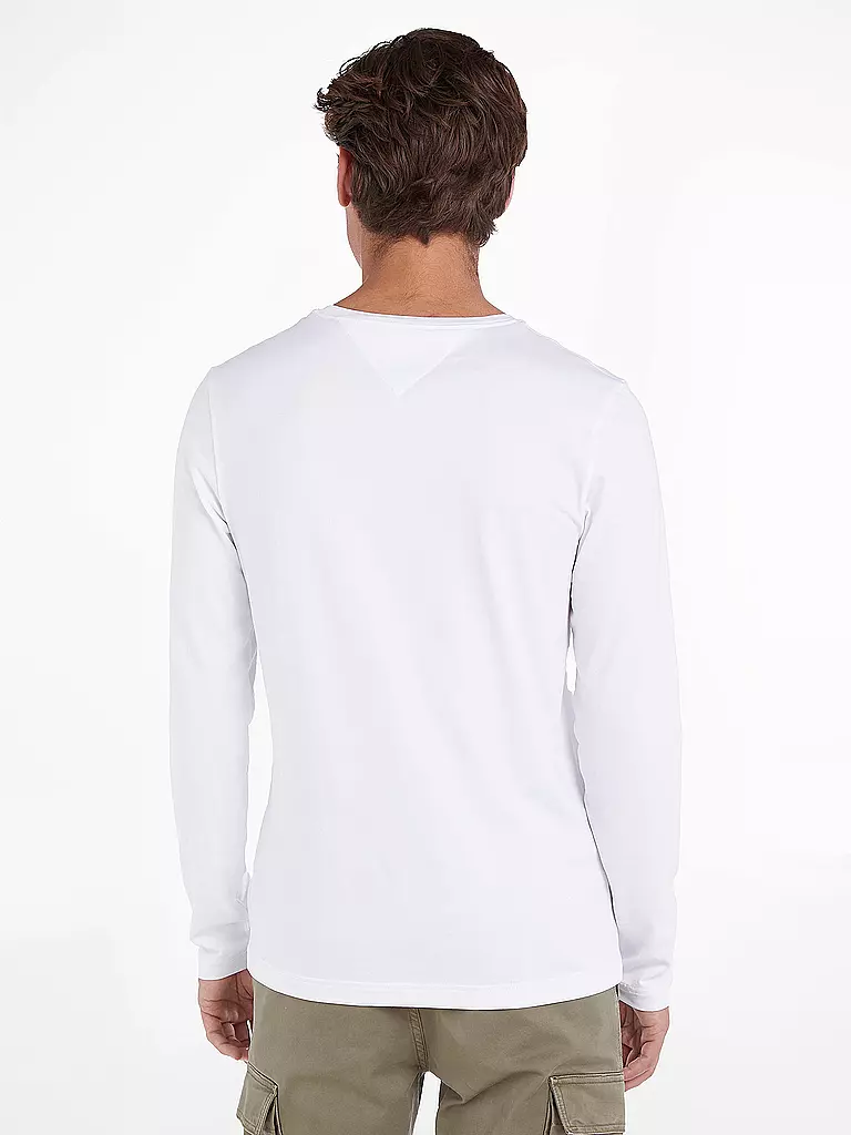 TOMMY HILFIGER Langarmshirt weiss