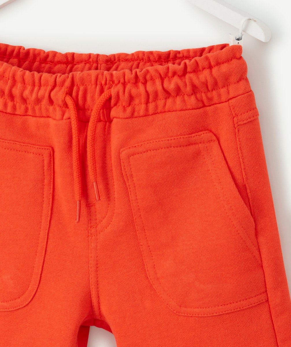 BERMUDA GARÇON EN FIBRES RECYCLÉES ORANGE
