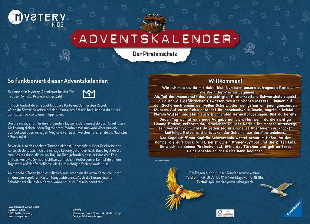 Ravensburger Spiel Mystery kids Adventskalender 