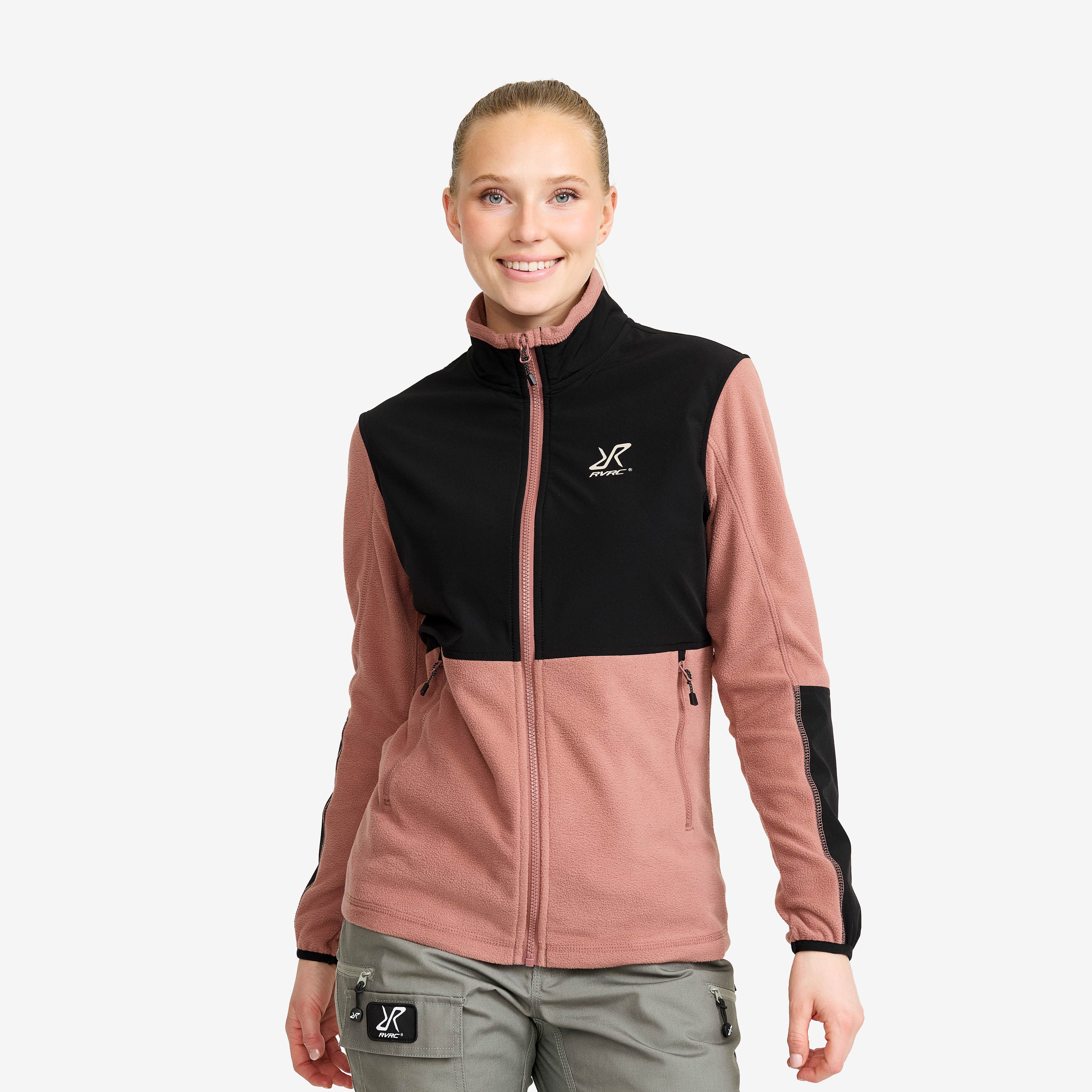 River Hybrid Fleece Dame Pink Wood