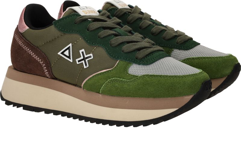 SUN68 Big Ally Solid Sneakers Groen Dames