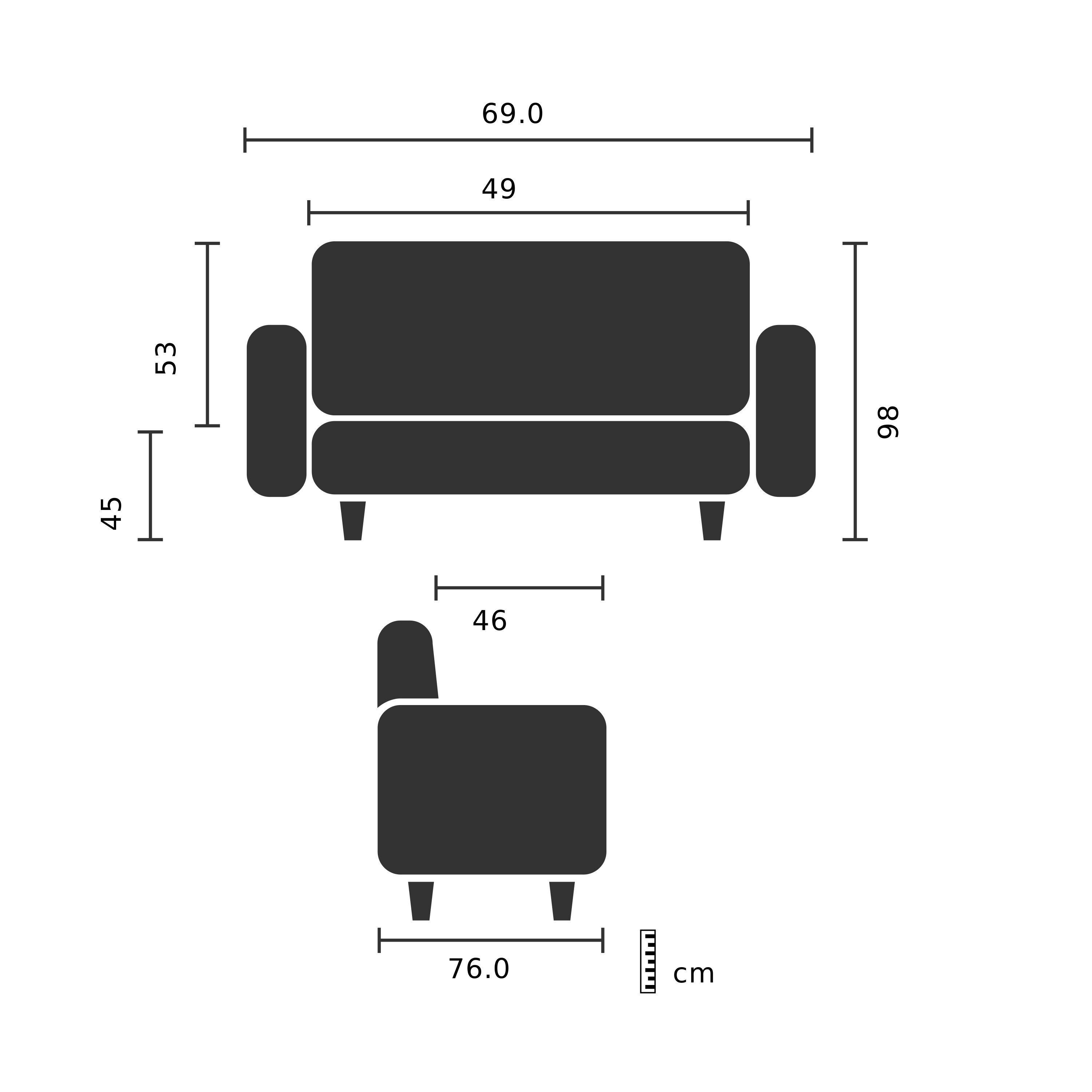 Loungesessel LAGUNO W Stoff mit Armlehnen hjh OFFICE