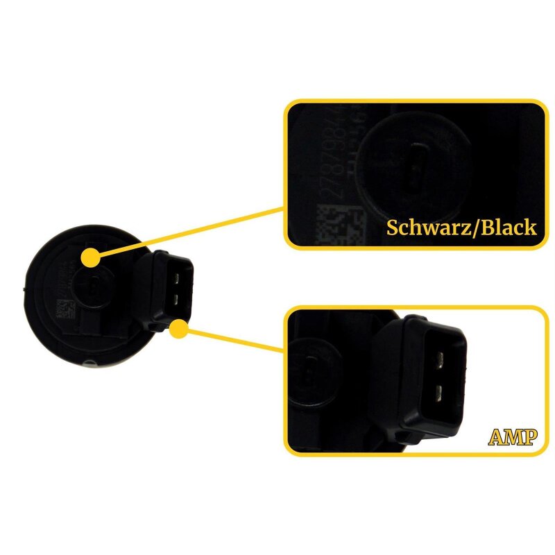 Landi Renzo MED Injektor GI25-65 schwarz - AMP/Bosch Stecker